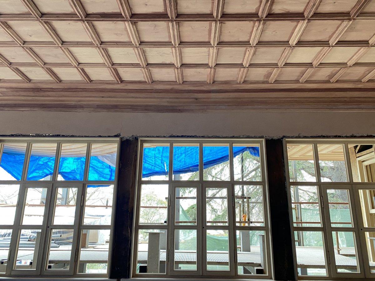 Beyazıt Camii Hünkar Kasrı'nın restorasyon çalışmalarında sona doğru