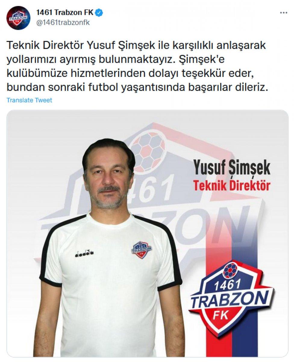 Yusuf Şimşek'ten 1461 Trabzon'a sosyal medyadan yanıt