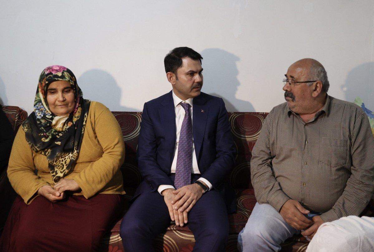 Murat Kurum, Sincan’da Aydın Ailesi'ni ziyaret etti