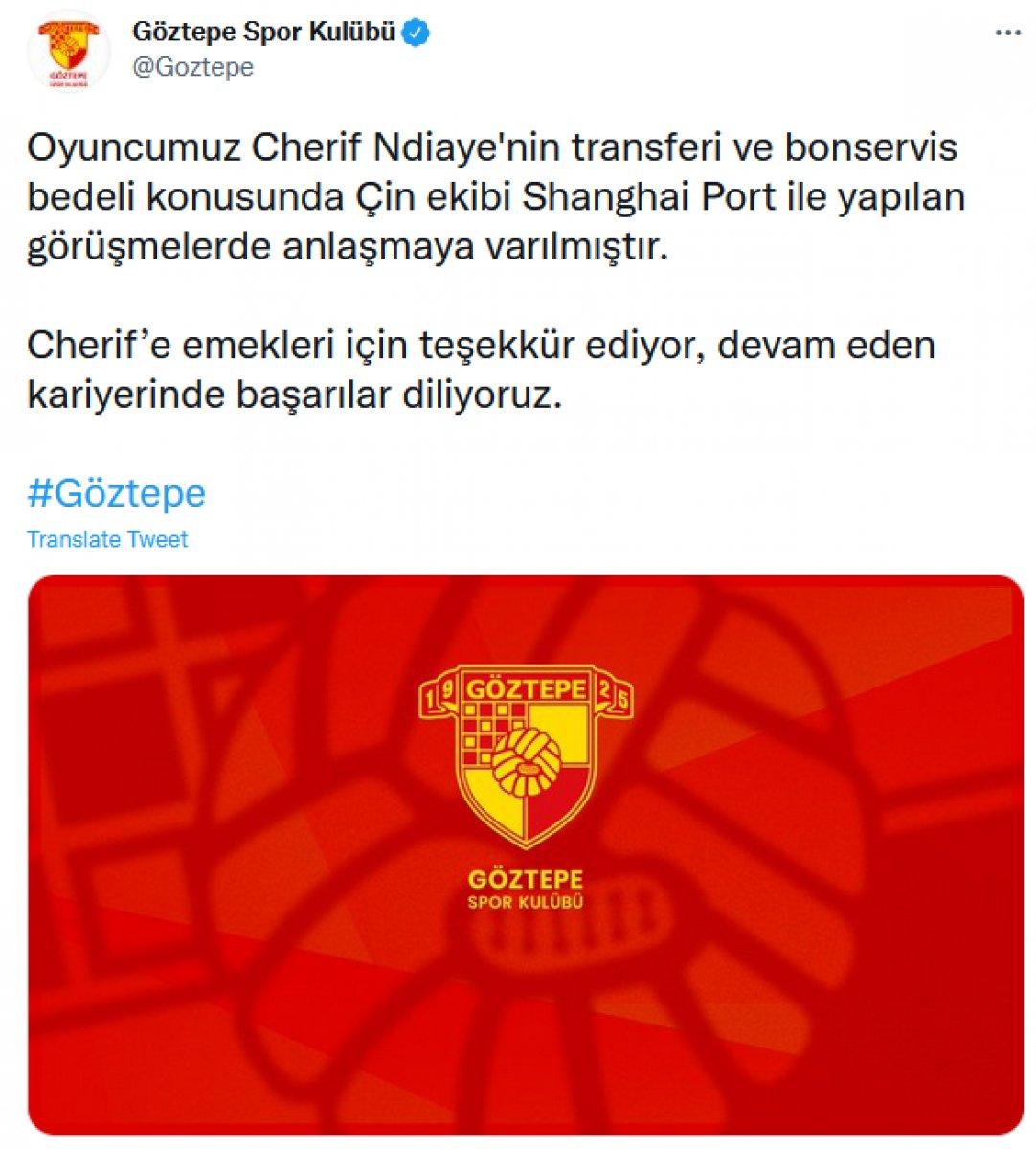 Cherif Ndiaye, Çin'e transfer oldu