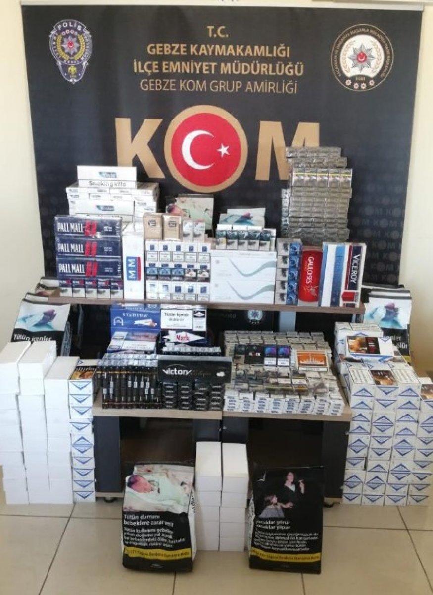 Kocaeli’de bir iş yeri ve depoya makaron operasyonu