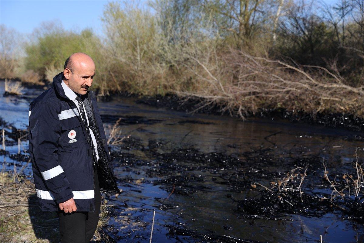 Edirne'deki asfalt şantiyesinden sızan ziftte son durum