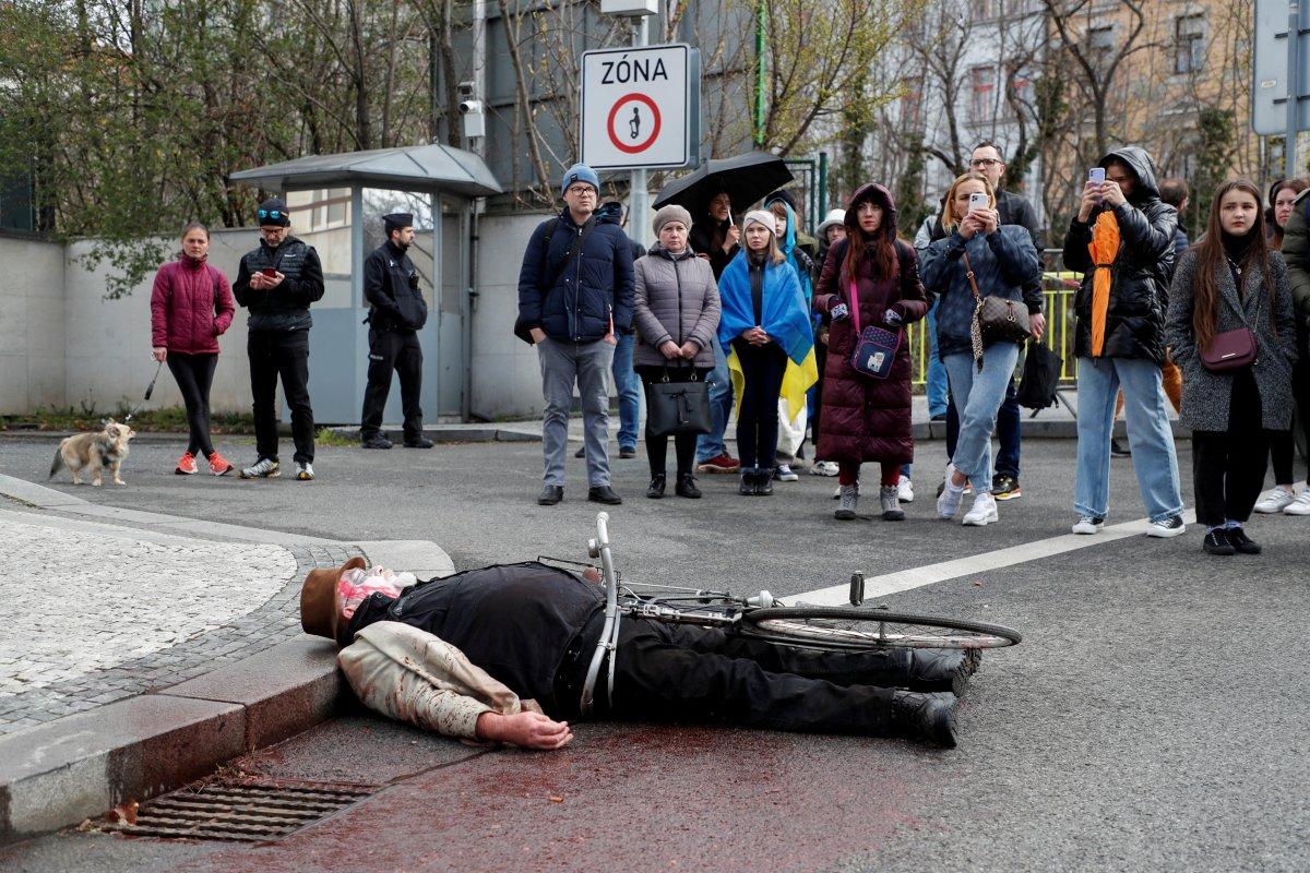 Çekya'da Buça protestosu