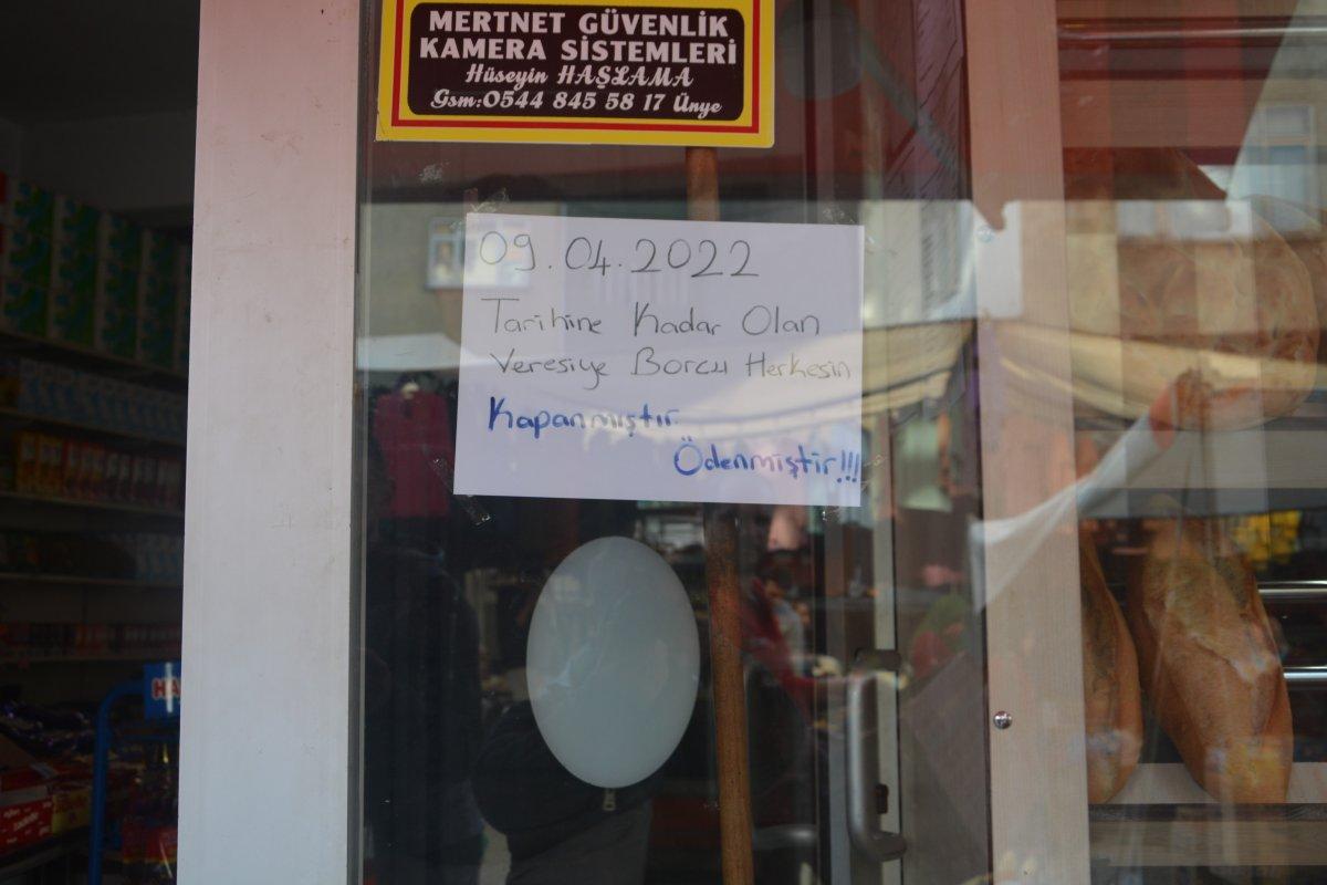 Ordu'da gizemli hayırsever 7 bakkalda 200 bin liralık veresiye borcu ödedi