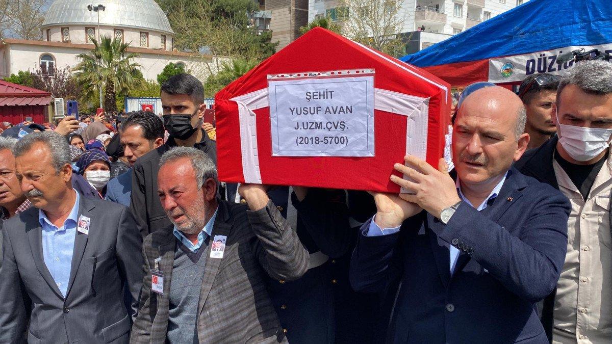 Şehitler Yusuf Avan ile Burak Şahin’e hüzünlü veda