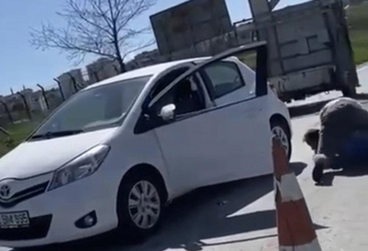 Pendik yolları karıştı: İki sürücü birbirine girdi