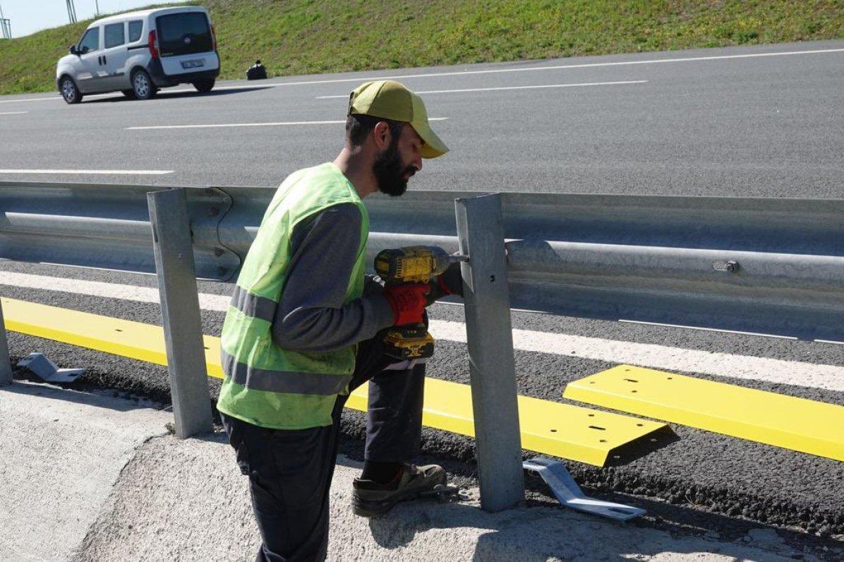 Motosikletçilerin istediği bariyer düzenlemeleri hayata geçiyor