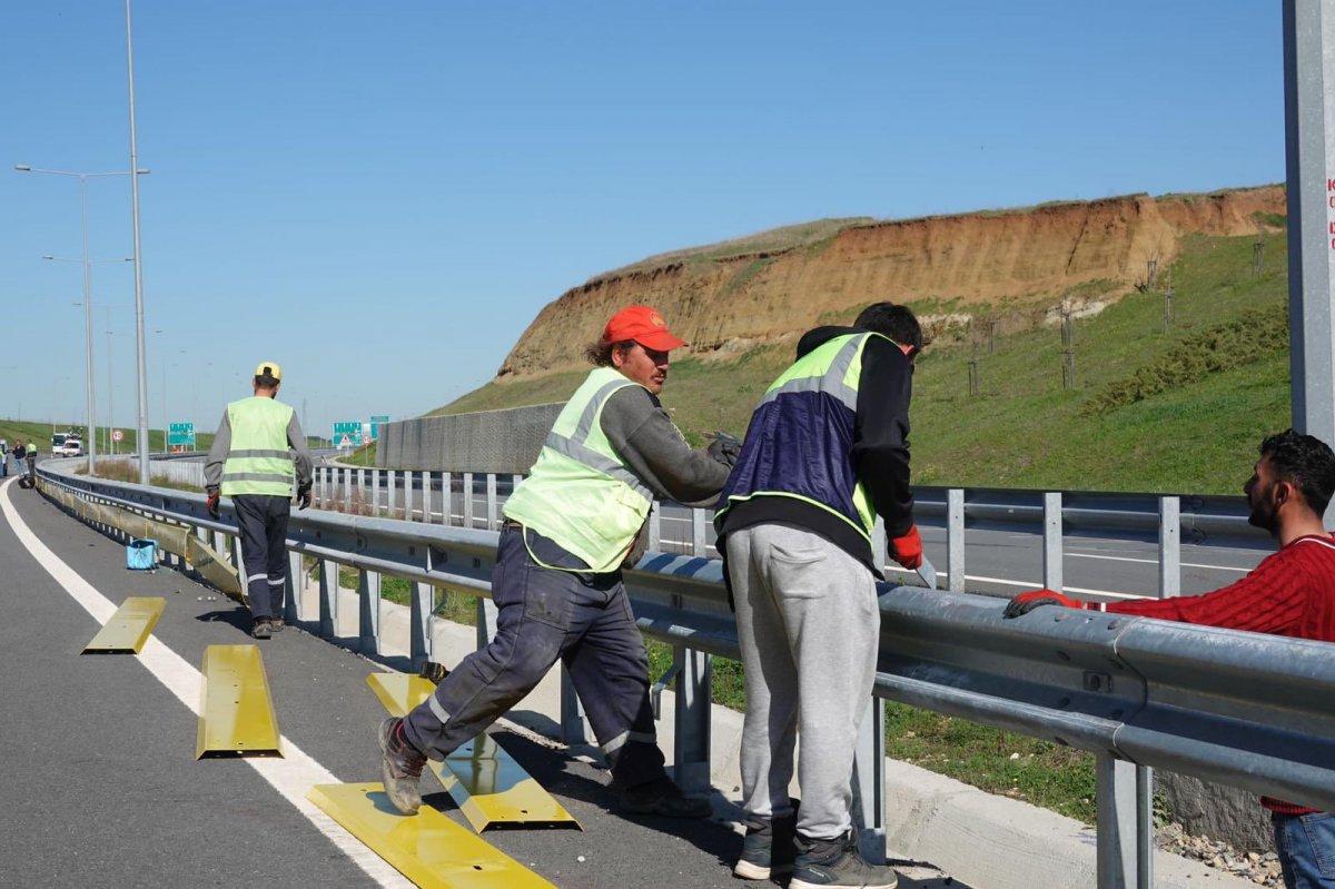 Motosikletçilerin istediği bariyer düzenlemeleri hayata geçiyor
