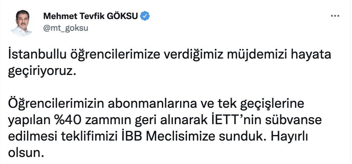 AK Parti, öğrenci zammının geri çekilmesi için teklif verdi