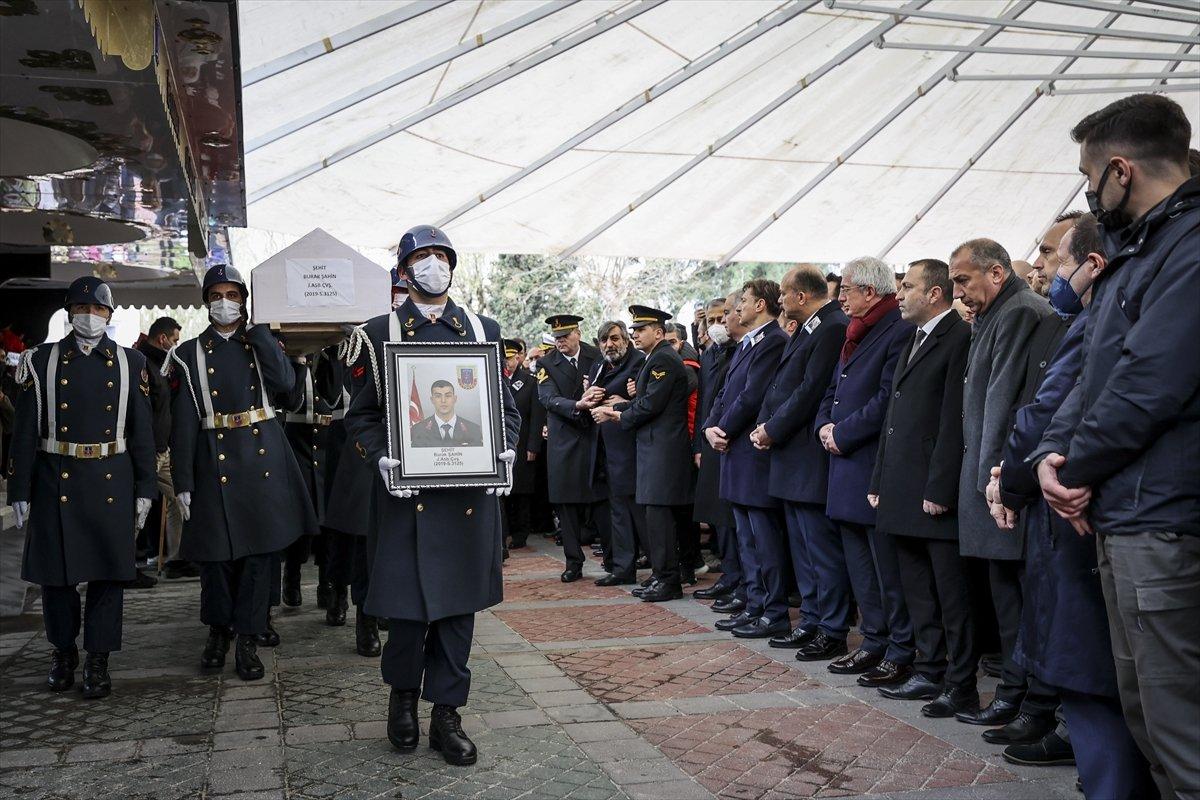 Adana'da kazada şehit olan Burak Şahin'e veda