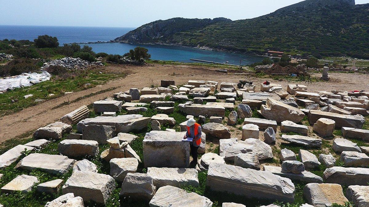 Knidos Antik Kenti'nde bulunan Emevi kitabeleri tarihe ışık tutuyor