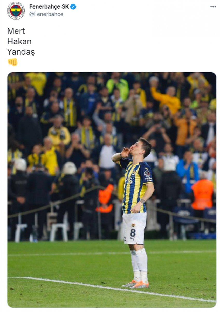 Fenerbahçe'den Mert Hakan Yandaş paylaşımı