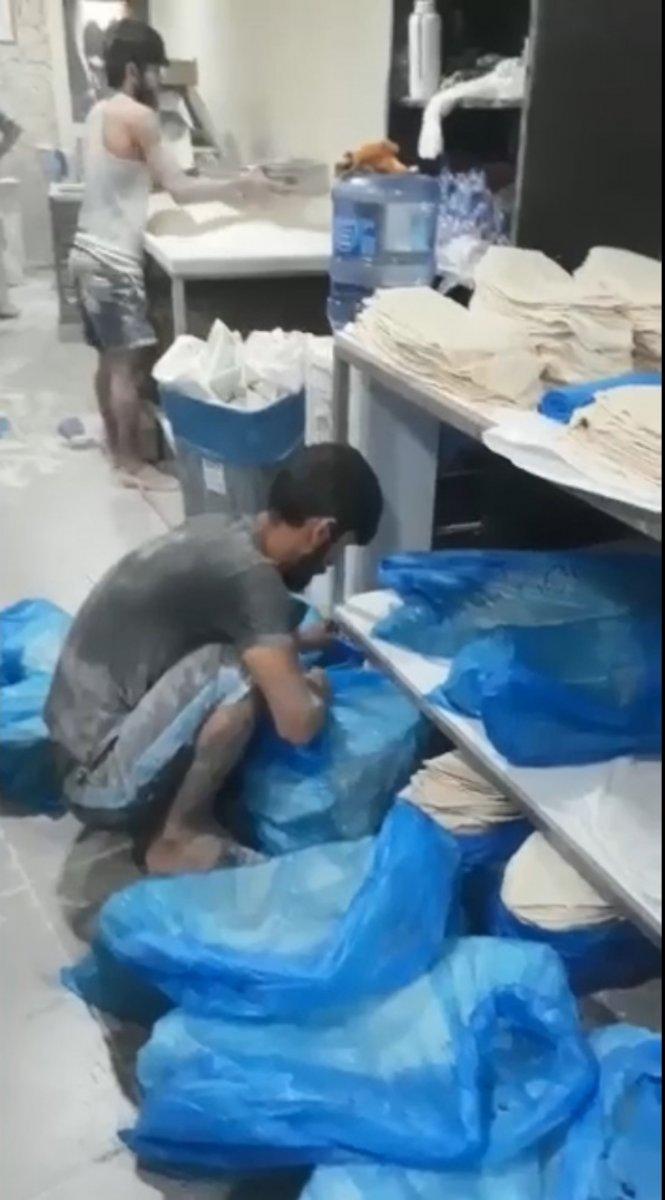 Edirne’de fırın sahibi, yere dökülen un görüntülerinin kurgu olduğunu söyledi