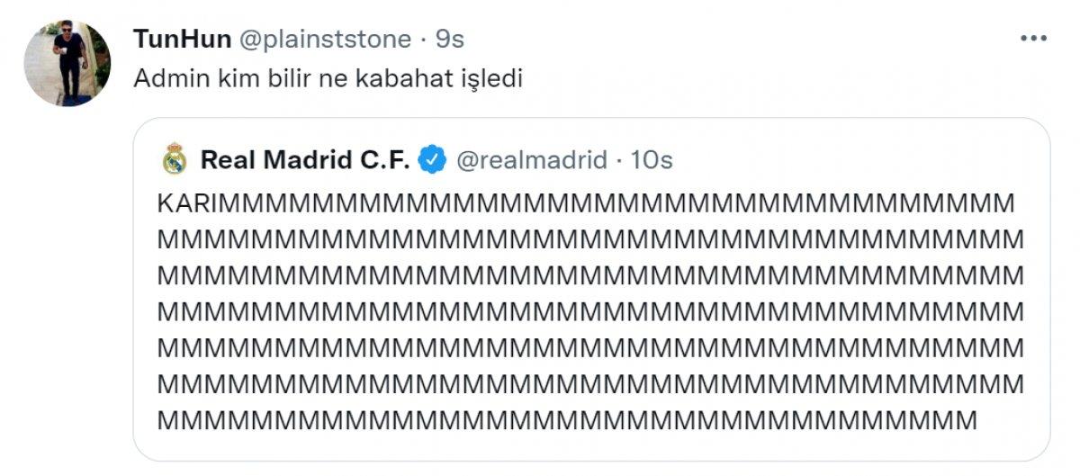 Real Madrid'in tweet'i sosyal medyada gündem oldu