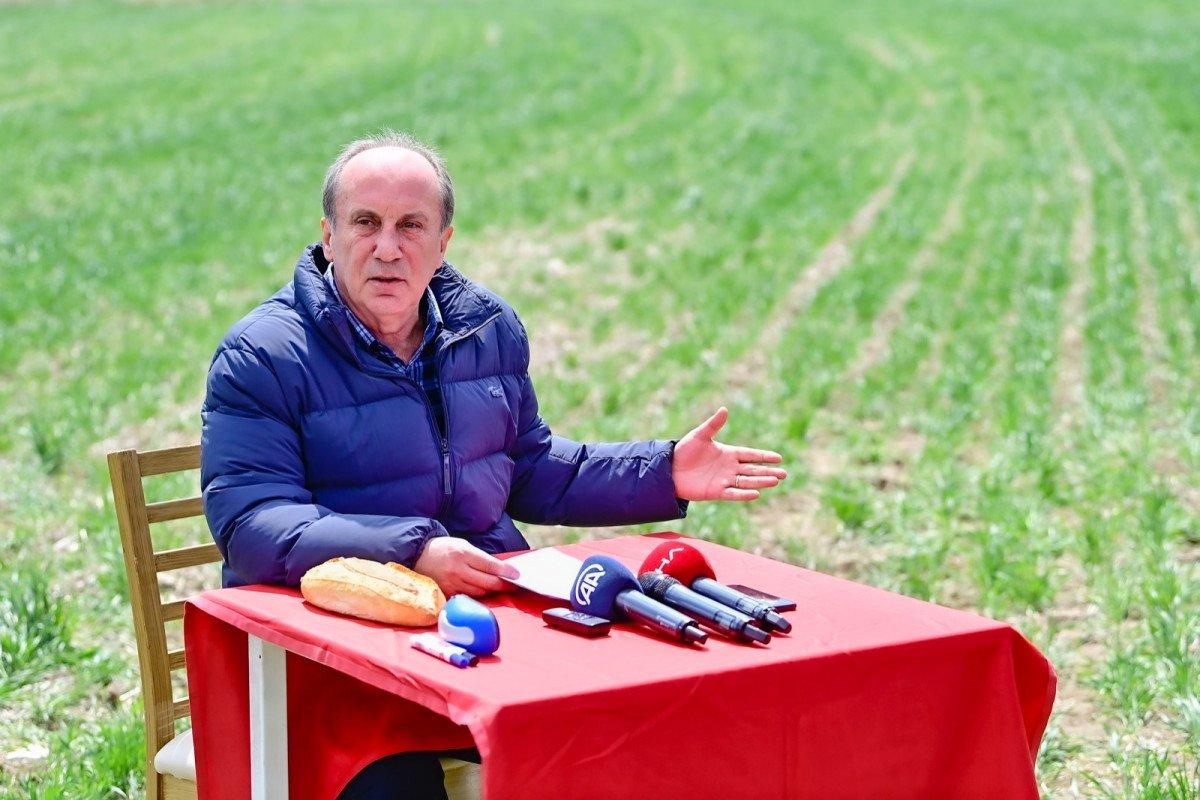 Muharrem İnce: Tarım sorunu Afgan’la Suriyeliyle çözülmez
