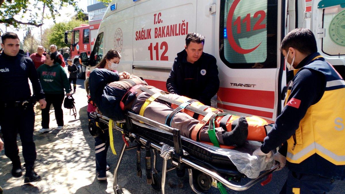 Tekirdağ'da eşini dinlemeyen adam, çıktığı çatıdan düştü