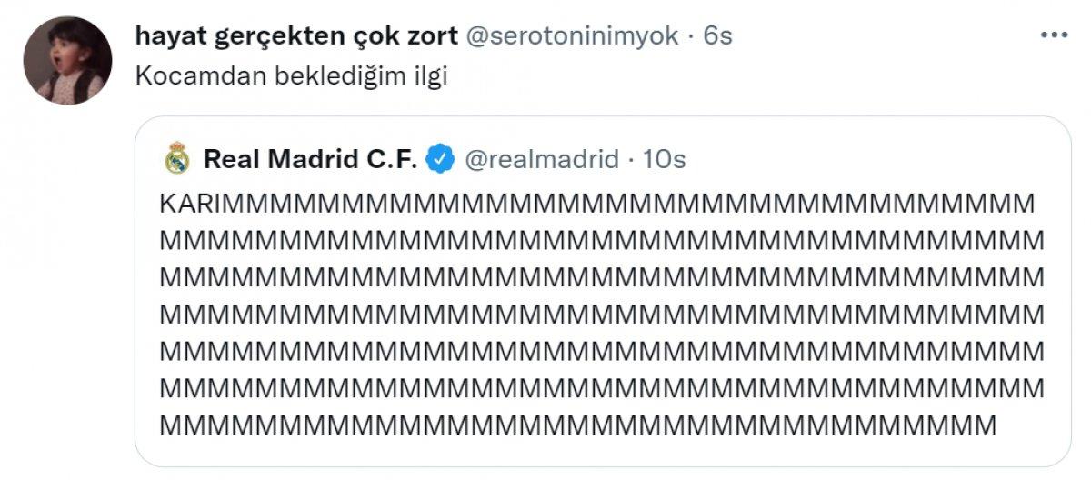 Real Madrid'in tweet'i sosyal medyada gündem oldu