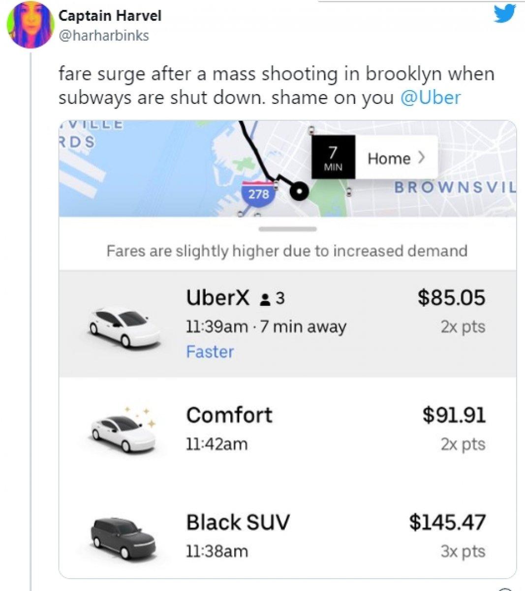 New York'ta metro saldırısı sonrası taksi ücretlerine zam yapıldı