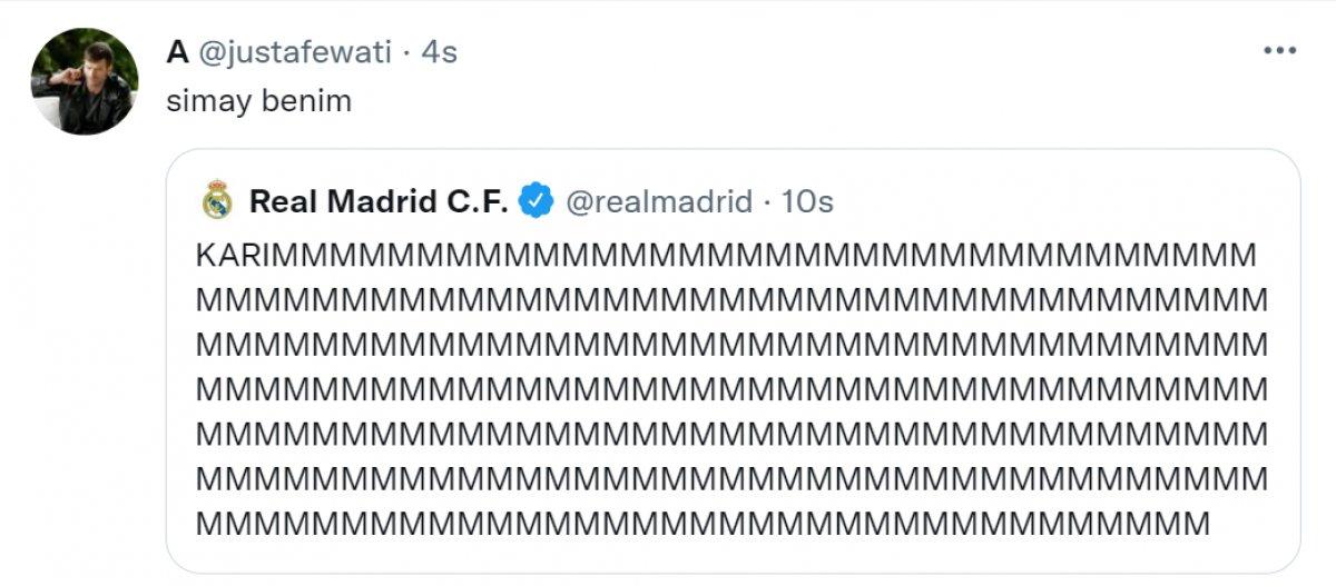 Real Madrid'in tweet'i sosyal medyada gündem oldu