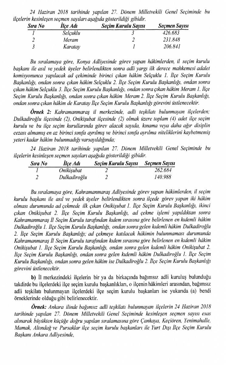 İl ve ilçe seçim kurulu başkanları değişiyor