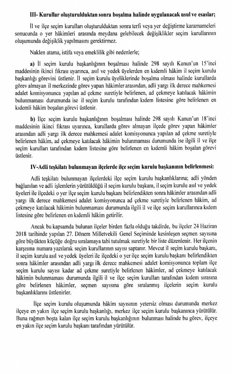İl ve ilçe seçim kurulu başkanları değişiyor