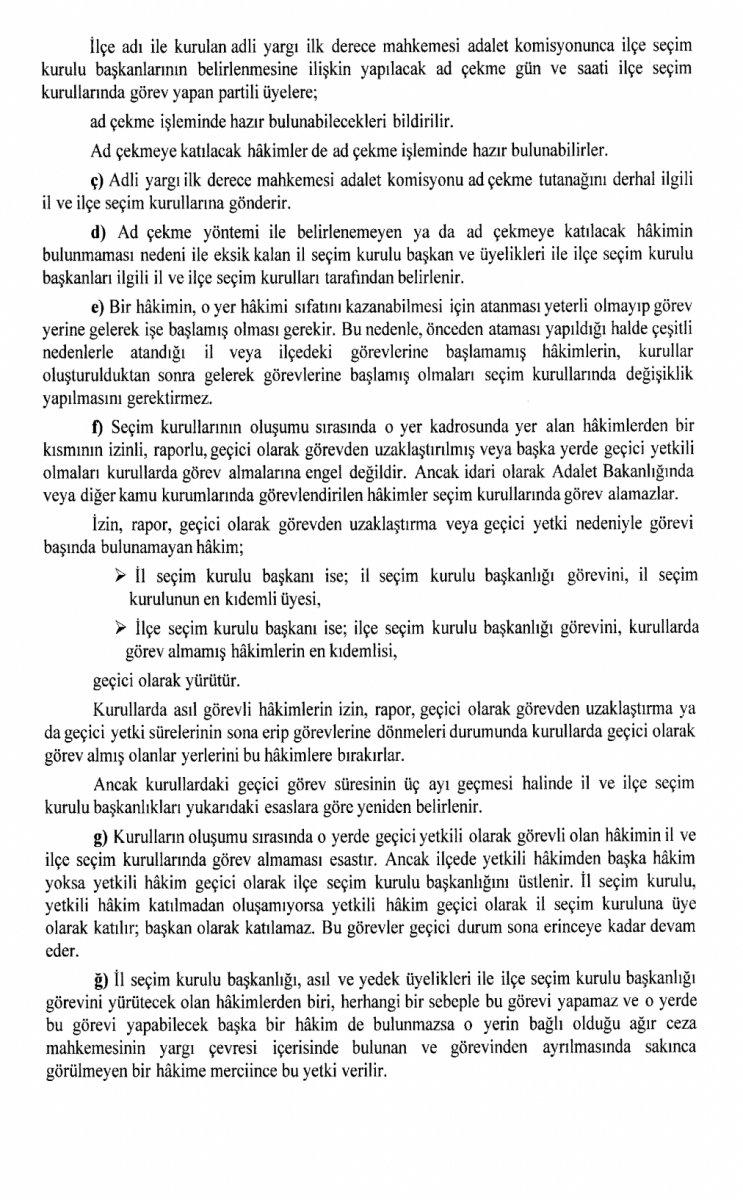 İl ve ilçe seçim kurulu başkanları değişiyor