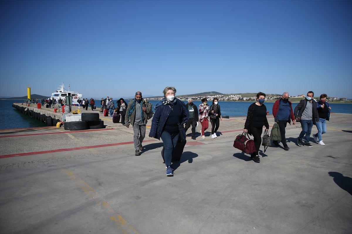 İlk turist kafilesi, Midilli'den Ayvalık'a geldi