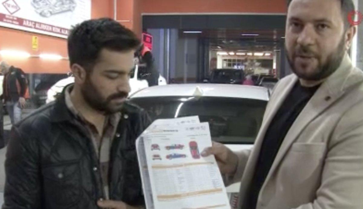 Esenyurt'ta satmak istediği otomobil 2 ayrı araçtan birleştirilmiş çıktı