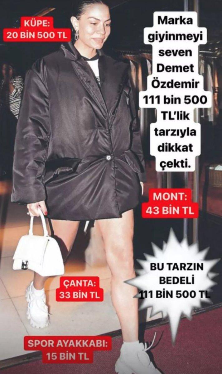 Demet Özdemir'in kombini 111 bin 500 TL