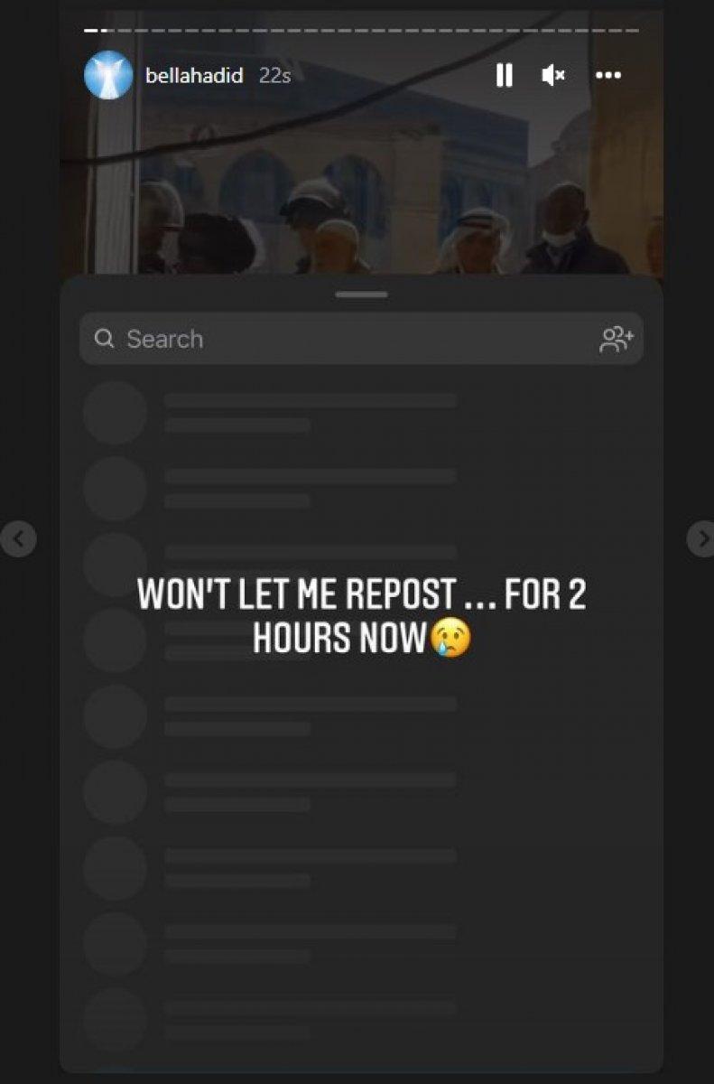 Bella Hadid’in, Filistin paylaşımları kısıtlandı