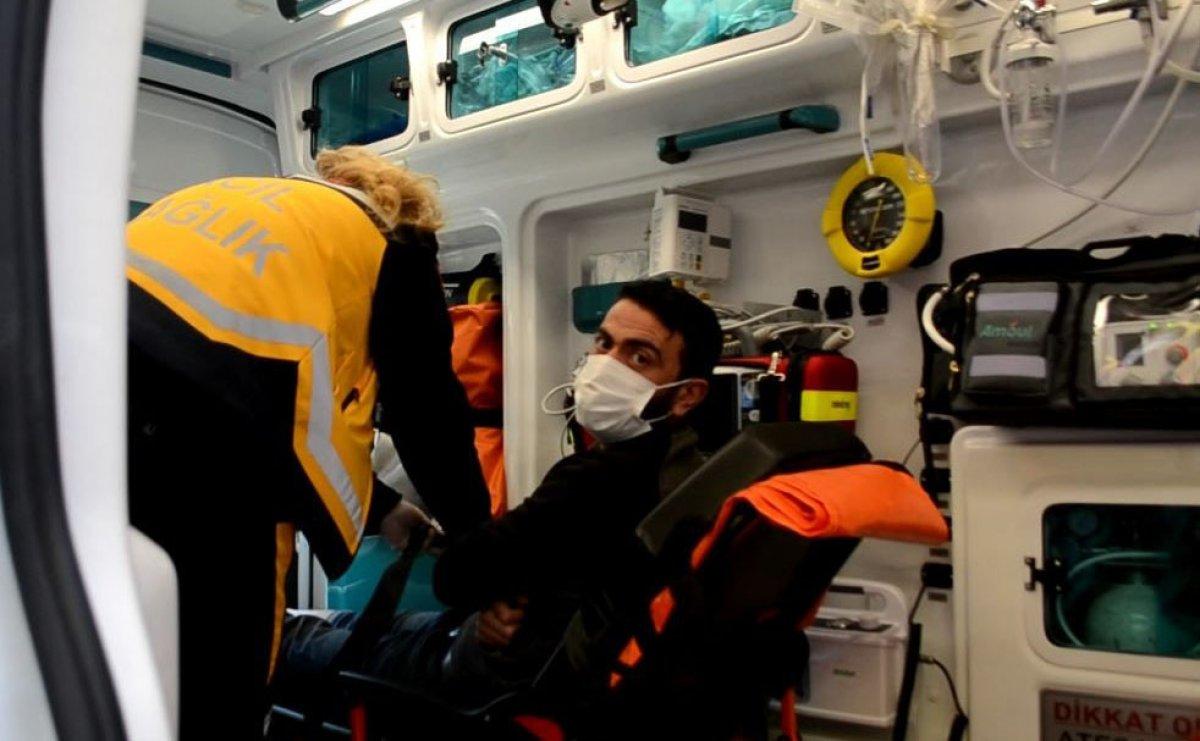 Tekirdağ'da el freni unutkanlığı esnafı hastanelik etti