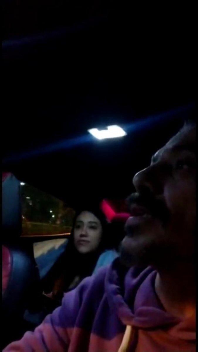 İstanbul'da taksiciyi tekmeleyen kadın yolcu kamerada