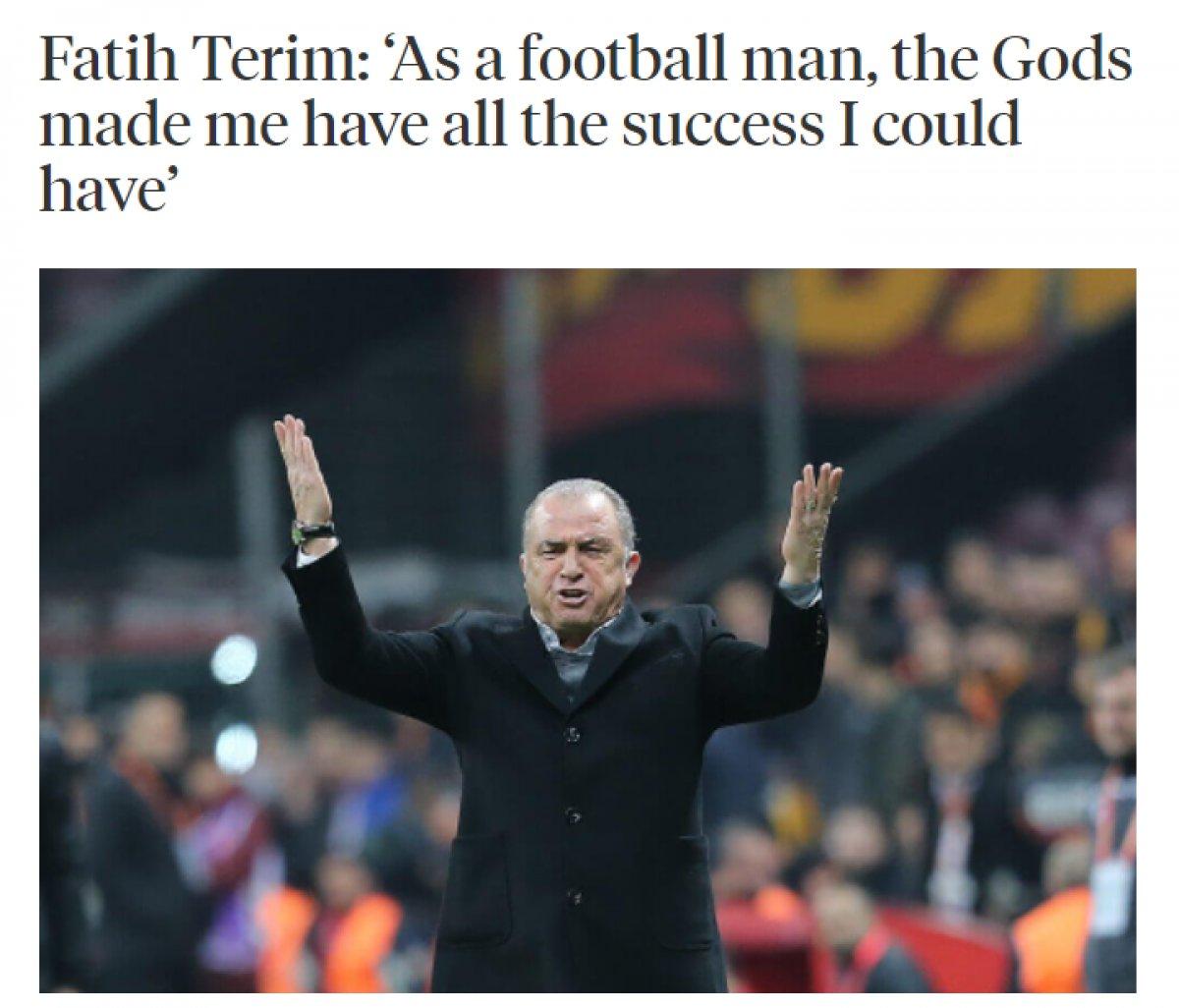 Fatih Terim: Galatasaray'dan başka takım çalıştırmam