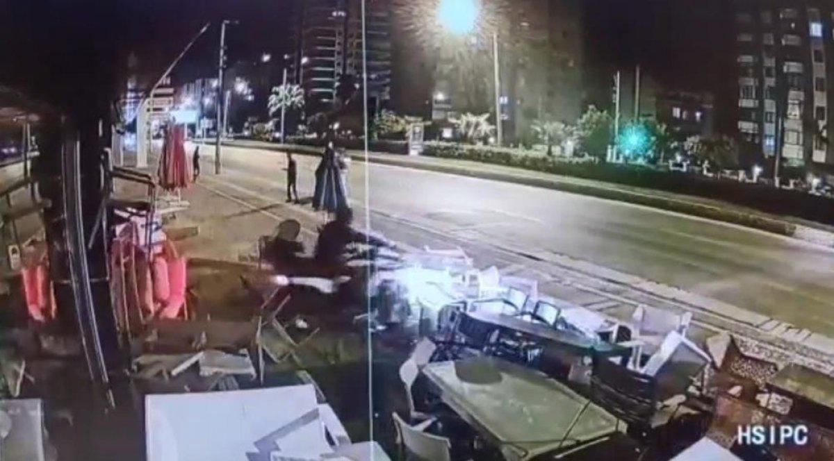 Mersin'de komedi filmi gibi kaza