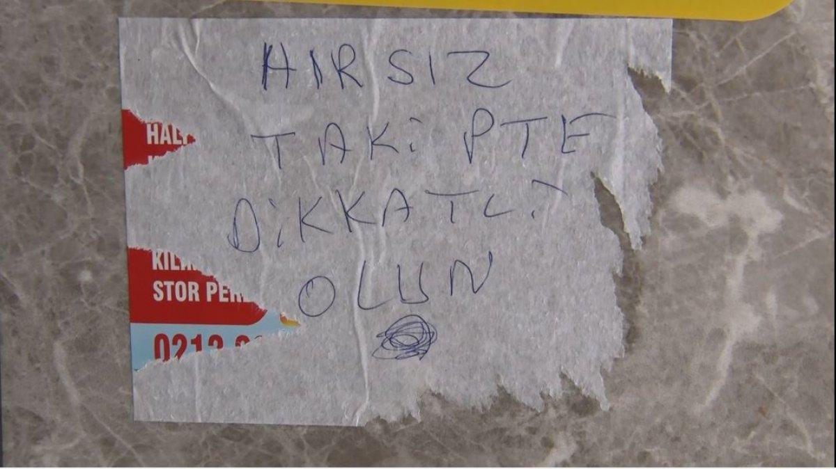 Kağıthane'de binaya giren hırsız elektrik kablolarını çaldı
