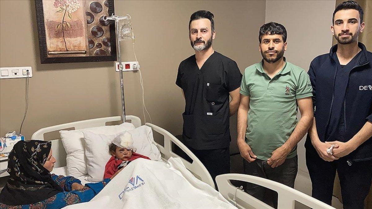 Şanlıurfa'da eşeğin ısırdığı çocuğun göz kapağı koptu