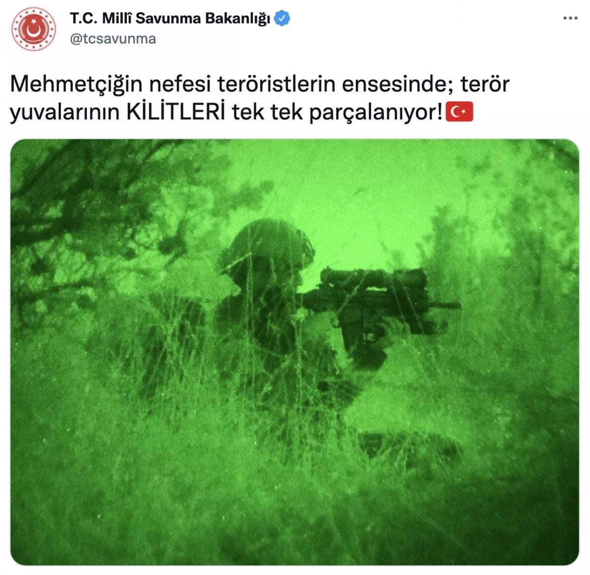 TSK'dan Irak'ın kuzeyinde operasyon