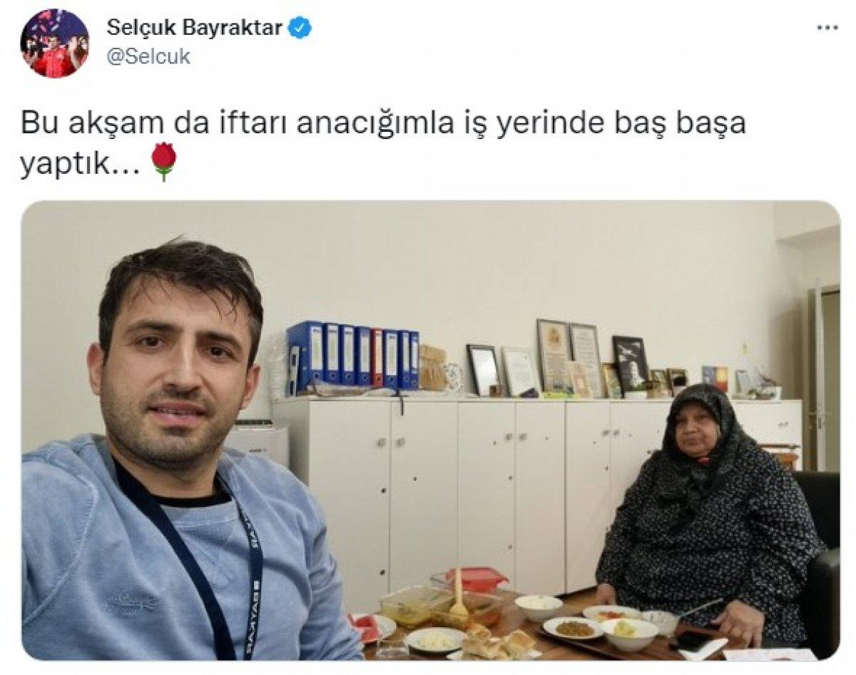 Selçuk Bayraktar'dan iftar paylaşımı