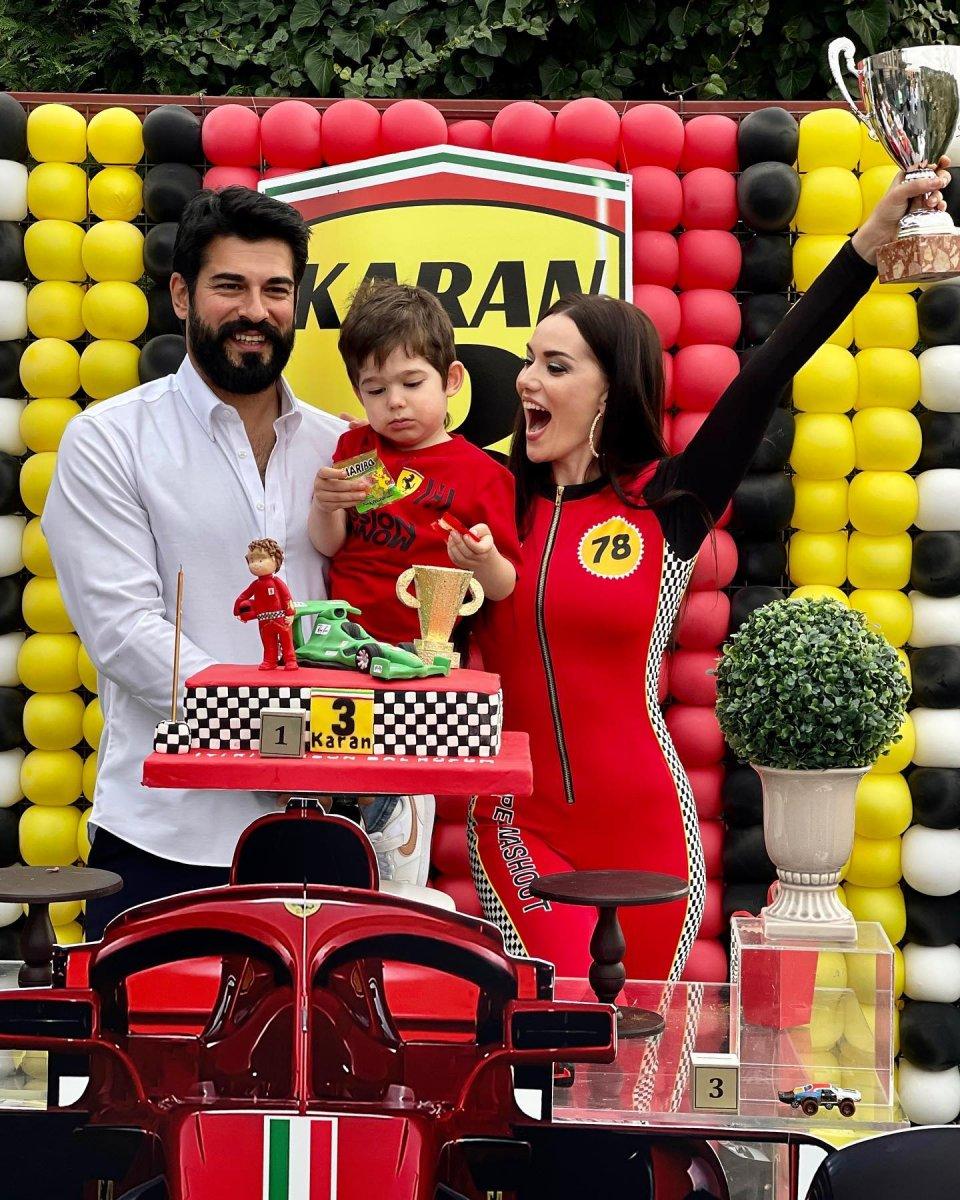 Fahriye Evcen ve Burak Özçivit'in oğlu Karan 3 yaşında