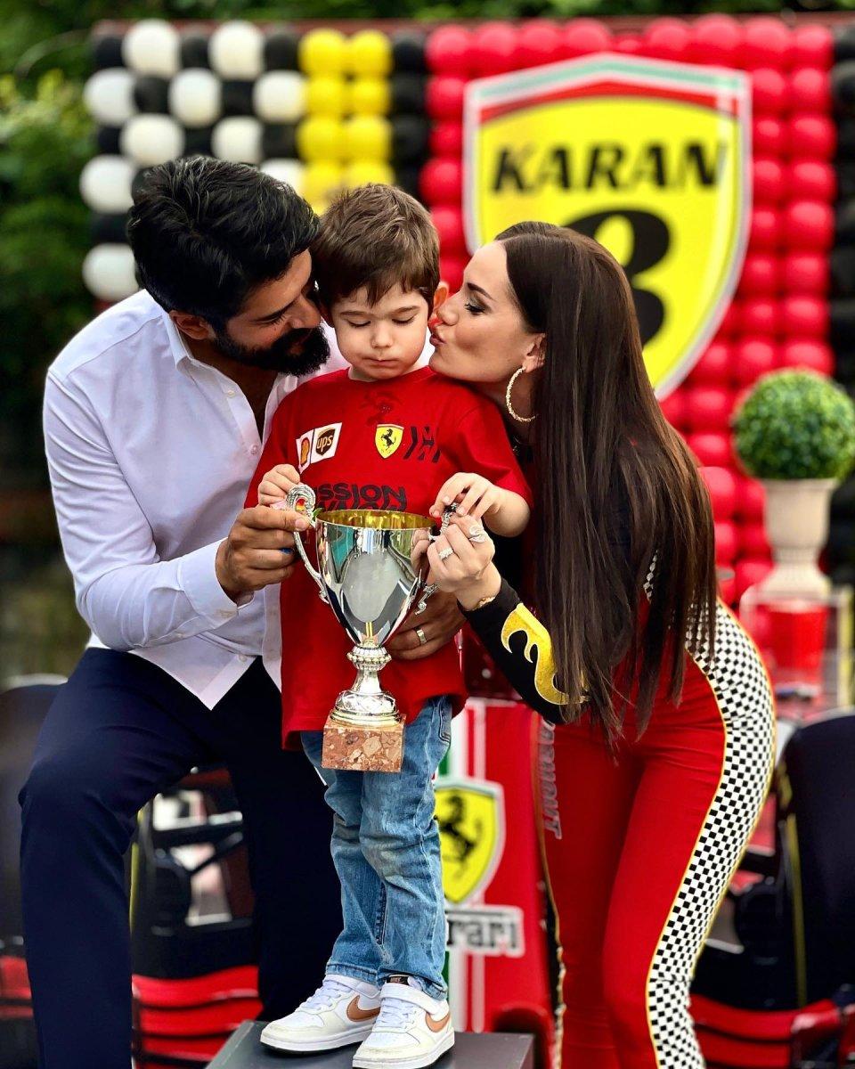 Fahriye Evcen ve Burak Özçivit'in oğlu Karan 3 yaşında
