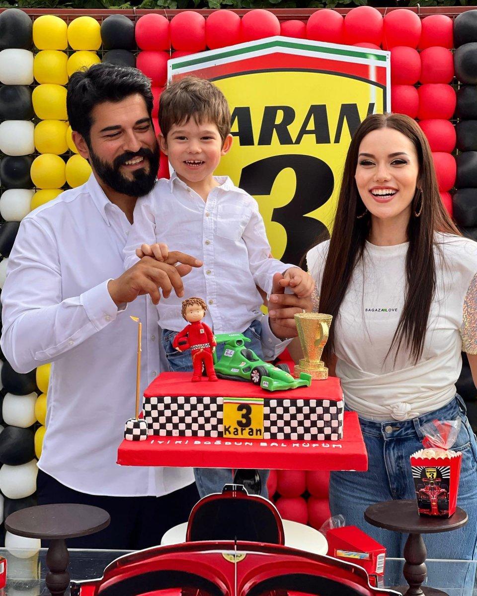 Fahriye Evcen ve Burak Özçivit'in oğlu Karan 3 yaşında