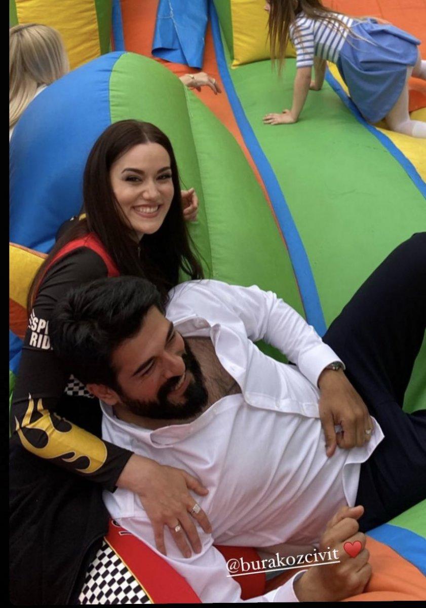 Fahriye Evcen ve Burak Özçivit'in oğlu Karan 3 yaşında