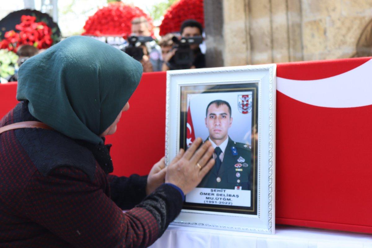 Şehit üsteğmen Ömer Delibaş son yolculuğuna uğurlandı