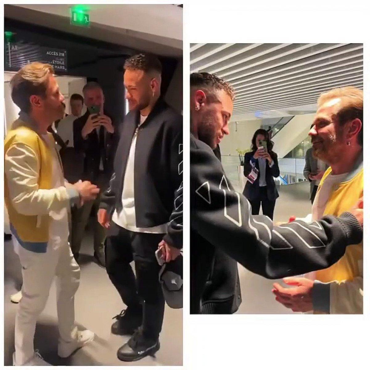 Kenan Doğulu ile Beren Saat, Neymar ile tanıştı