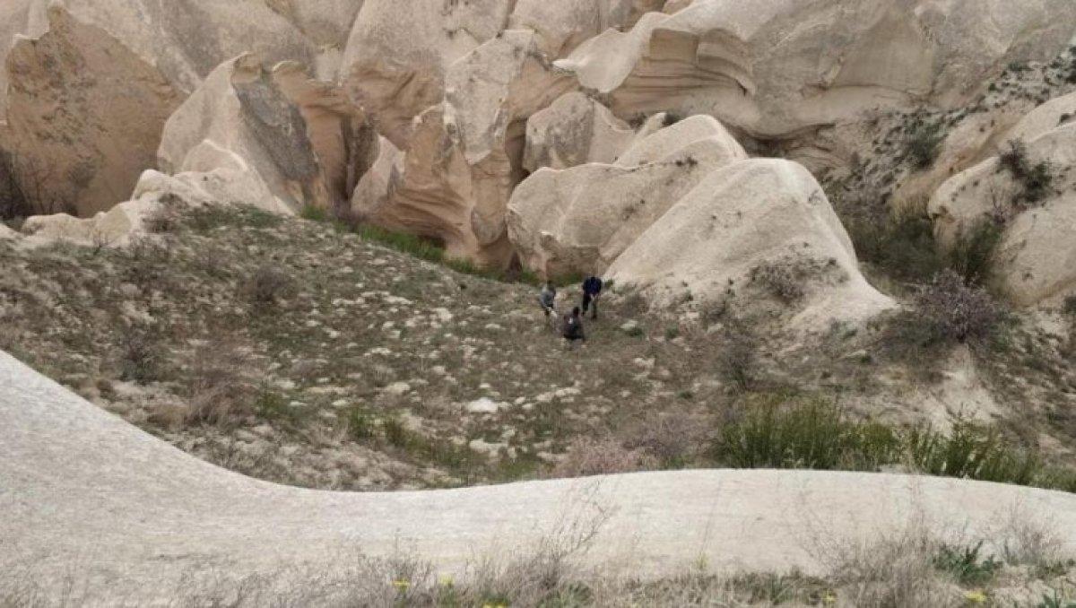 Nevşehir'de çukura düşen köpeği kurtarmak isteyen 3 kişi mahsur kaldı