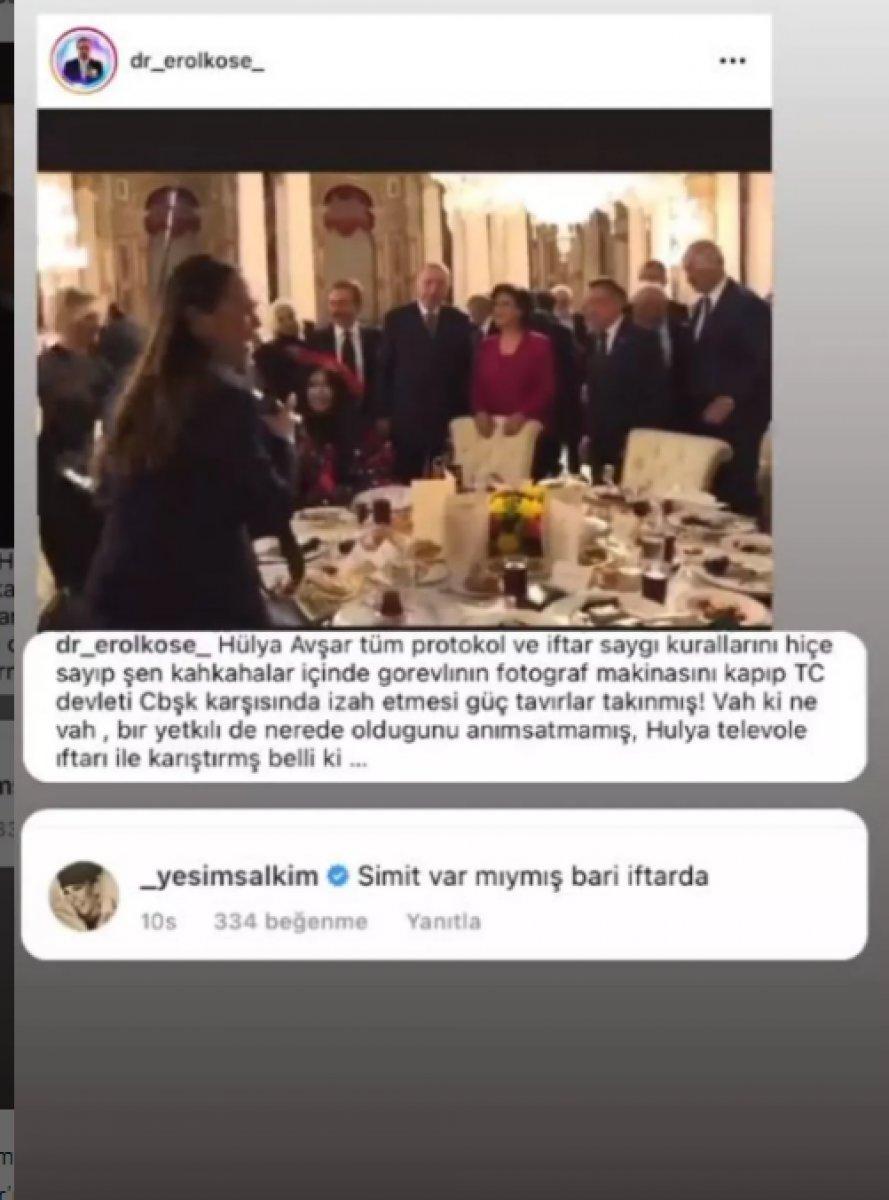 Yeşim Salkım'dan Hülya Avşar'a simit göndermesi