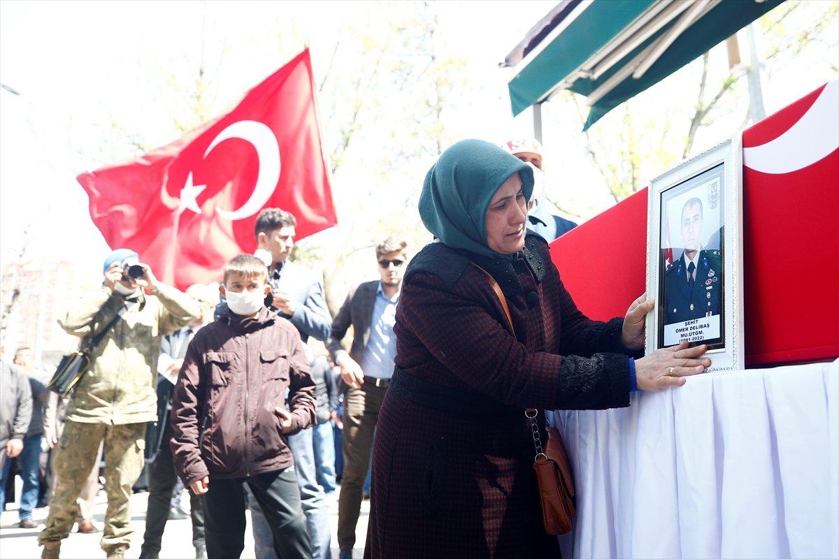 Şehit üsteğmen Ömer Delibaş son yolculuğuna uğurlandı