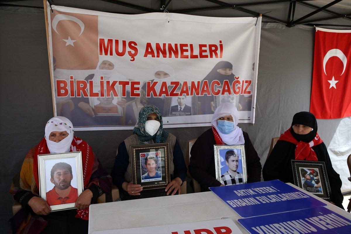 Muş'ta, evlatları için eylem yapan ailelerin sayısı 32'ye yükseldi