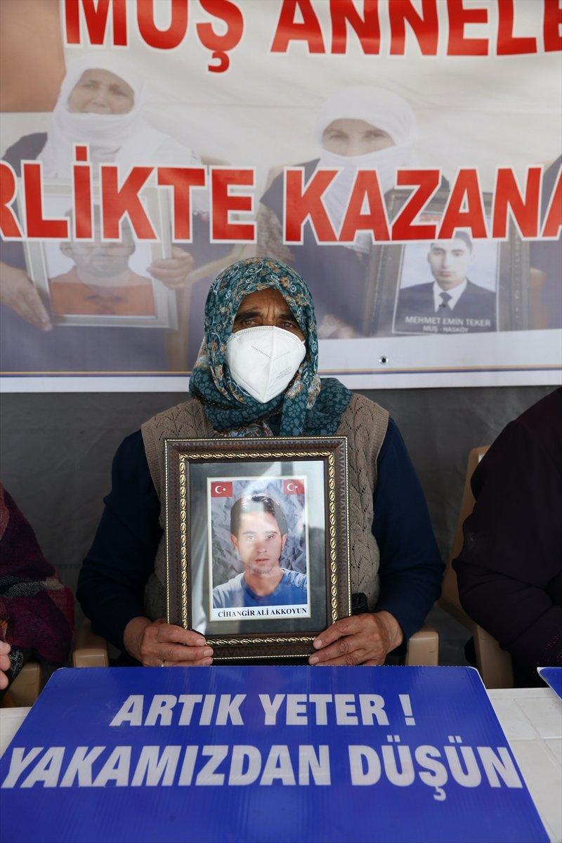 Muş'ta, evlatları için eylem yapan ailelerin sayısı 32'ye yükseldi