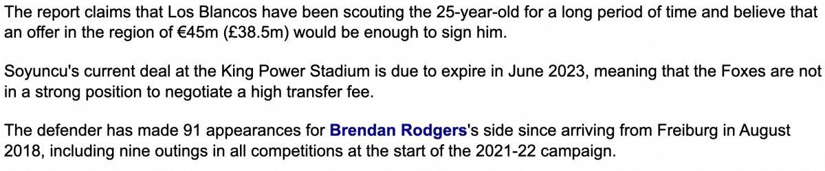 Real Madrid, Çağlar Söyüncü'yü istiyor